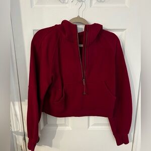 Lululemon 1/4 zip scuba cropped Hoodie